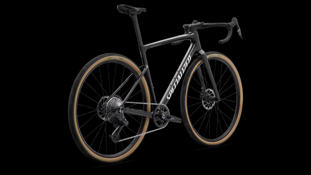 Crux 5 Comp - SRAM Rival XPLR (2027) — Obsidian Metallic/Dune White — detail 30