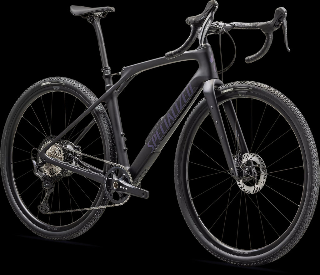 Diverge STR Comp - Shimano GRX (2024) — Satin Metallic Midnight Shadow / Violet Ghost Pearl — detail 20