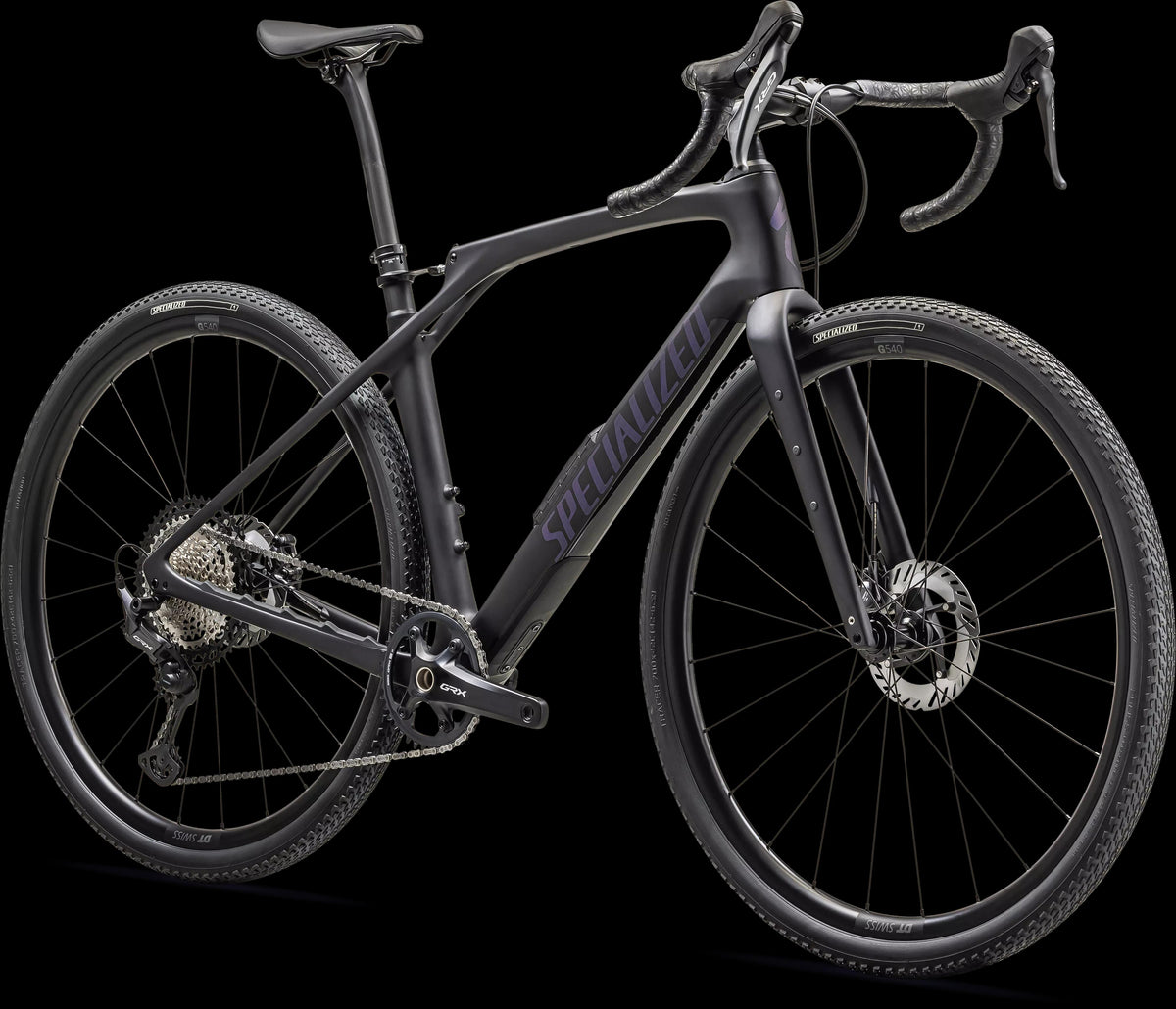 Diverge STR Comp - Shimano GRX (2024) — Satin Metallic Midnight Shadow / Violet Ghost Pearl — detail 20