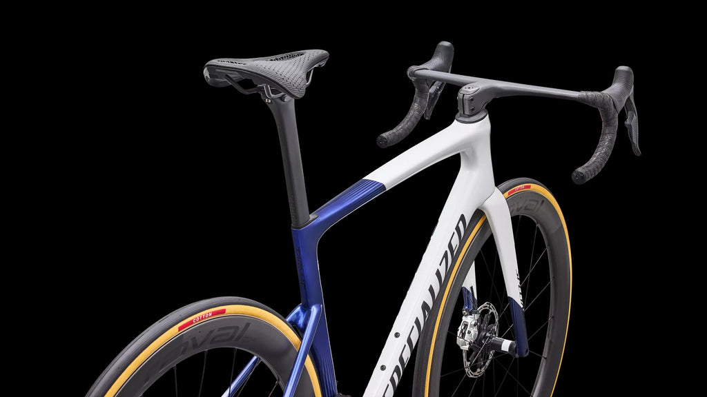 Tarmac SL9 S-Level - SRAM RED AXS (2027) — Gloss White / Majesty Blue Metallic / Black — detail 40