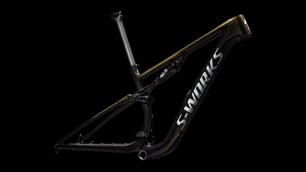 S-Works Epic 8 Frameset - SRAM RockShox SIDLuxe Ultimate (2026) — Gloss Carbon Gold Pearl / Metallic White Silver — detail 50