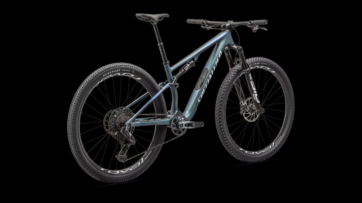 Epic 8 Pro - SRAM X0 AXS, RockShox Ultimate (2024) — Satin Carbon/Metallic Sapphire/Metallic White Silver — detail 30