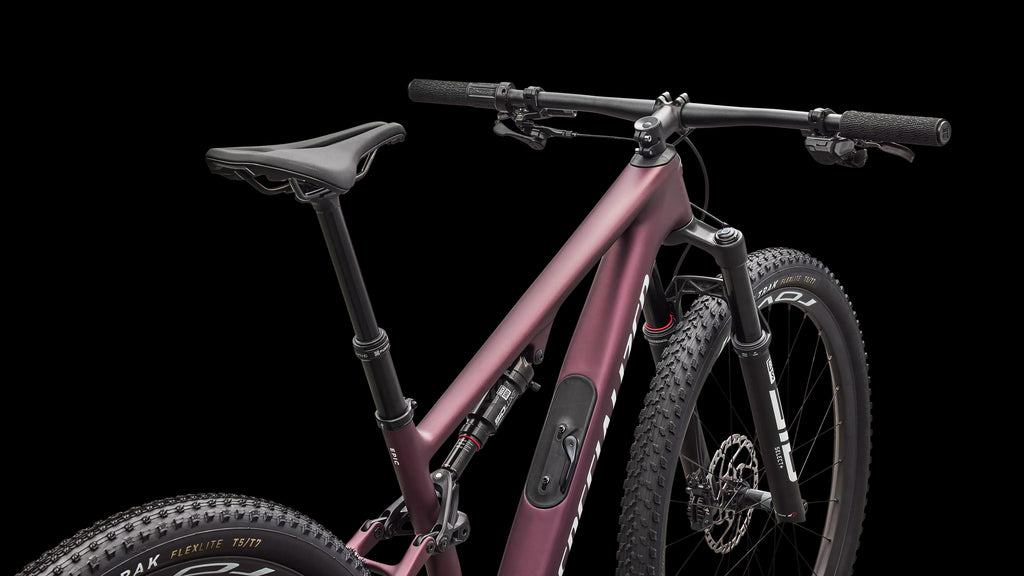 Epic 8 Expert - Shimano XT Di2, RockShox Select+ (2026) — Satin Bordeaux Metallic / White — detail 40