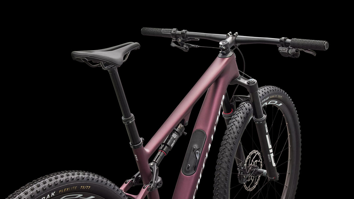 Epic 8 Expert - Shimano XT Di2, RockShox Select+ (2026) — Satin Bordeaux Metallic / White — detail 40