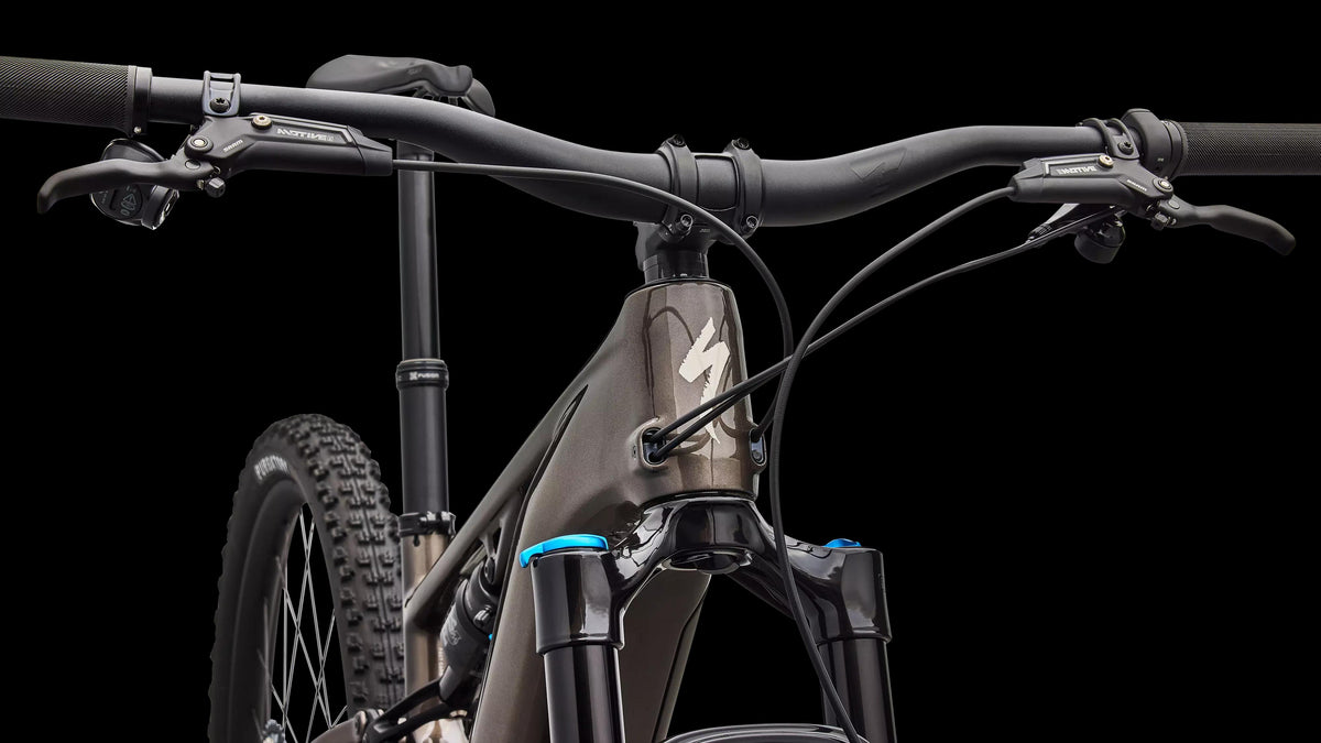 Turbo Levo R Comp (2026) — Gloss Gunmetal / White Mountains — detail 50