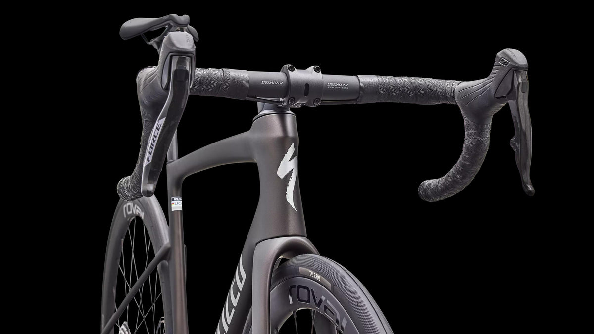 Tarmac SL9 Expert - SRAM Force AXS (2027) — Satin Warm Smoke Metallic / Silver Dust — detail 50