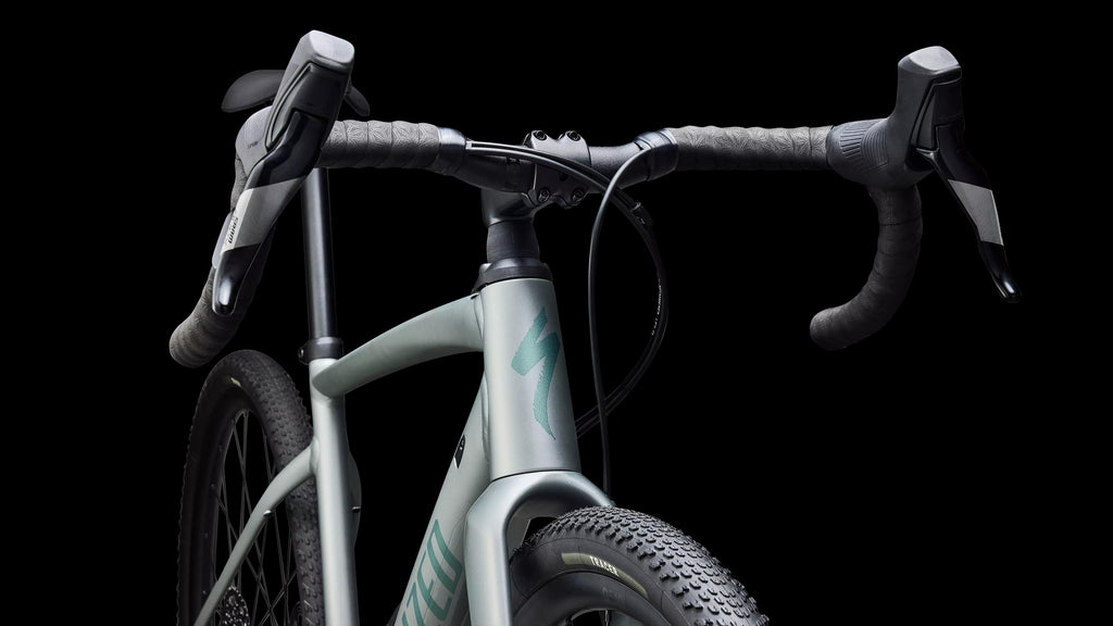 Diverge 4 Comp Alloy - SRAM Apex (2026) — Satin Shadow Silver / Fjord Metallic — detail 50