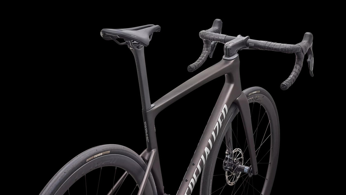 Tarmac SL9 Expert - SRAM Force AXS (2027) — Satin Warm Smoke Metallic / Silver Dust — detail 40