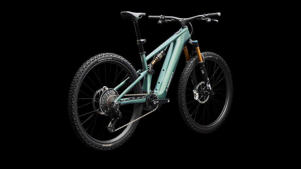S-Works Turbo Levo R (2026) — Gloss Premium Fjord Metallic / White — detail 120