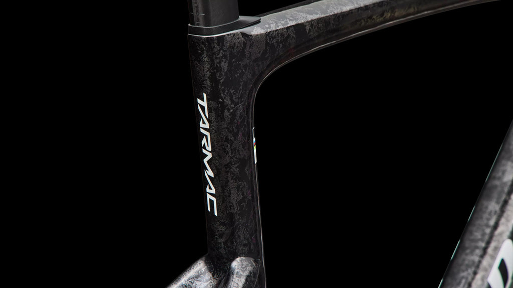 S-Works Tarmac SL9 Frameset - FACT 12r Carbon (2027) — Gloss Carbon / Red To Blue Pearl / White — detail 90