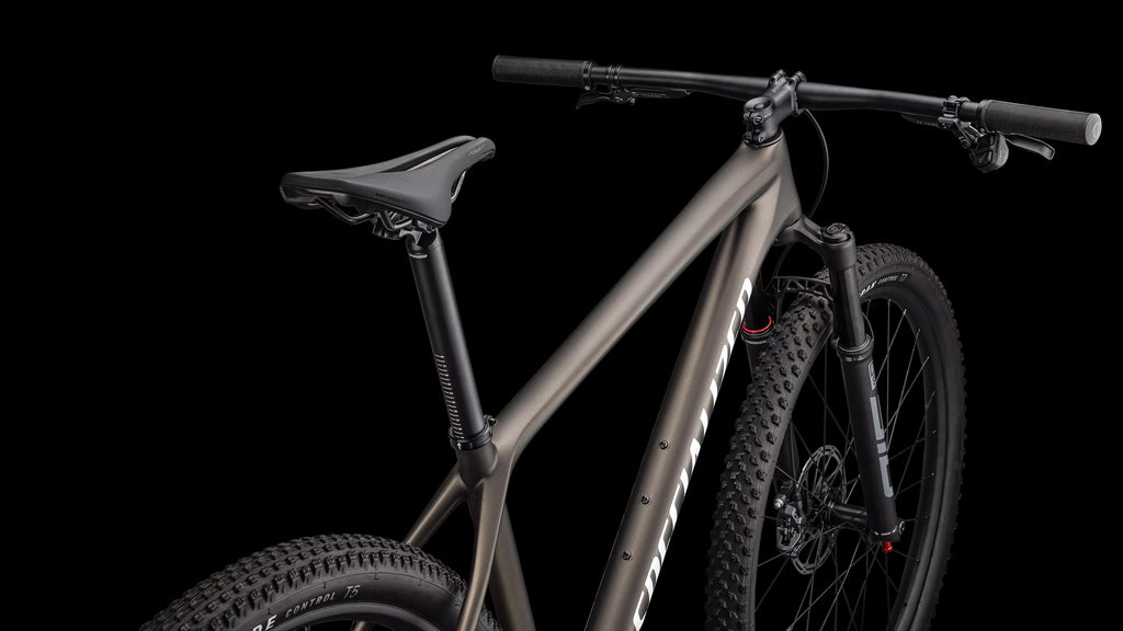 Epic Hardtail Comp - SRAM S-1000 AXS, RockShox SID SL (2025) — Satin Gunmetal / Metallic White Silver — detail 40