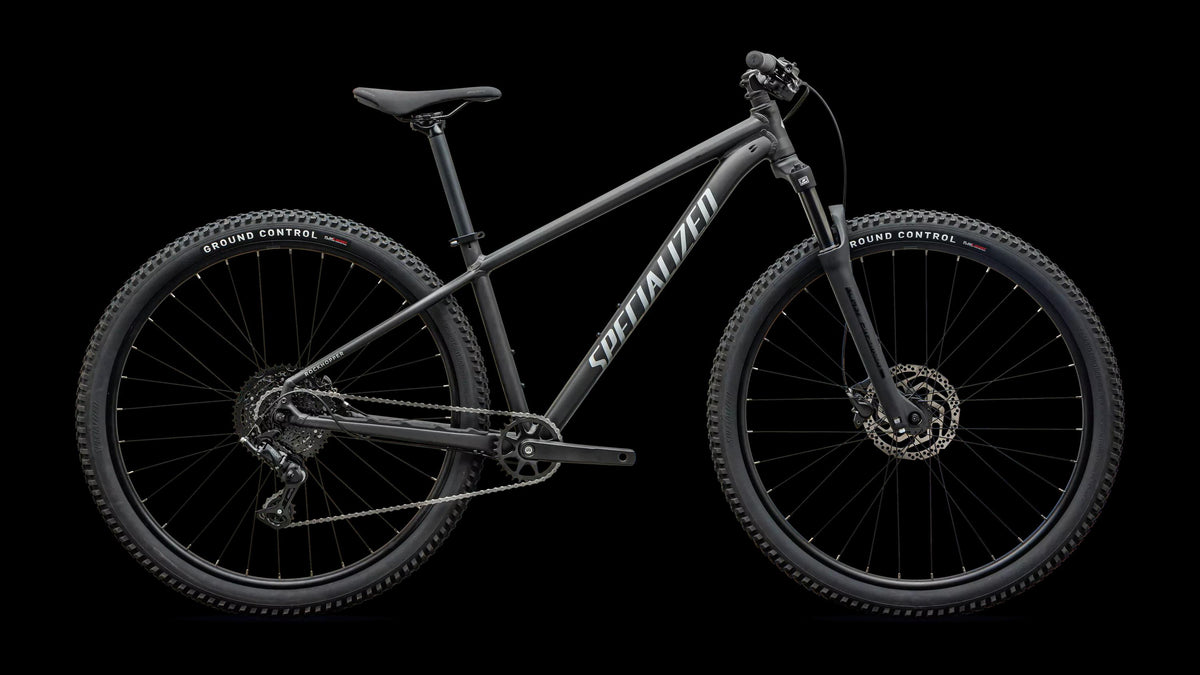 Rockhopper Sport (2027) — Satin Metallic Obsidian / Shadow Silver — side view