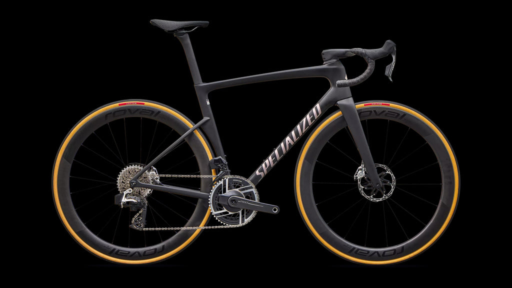 Tarmac SL9 S-Level - SRAM RED AXS (2027) — Satin Carbon / Silver Dust — side view