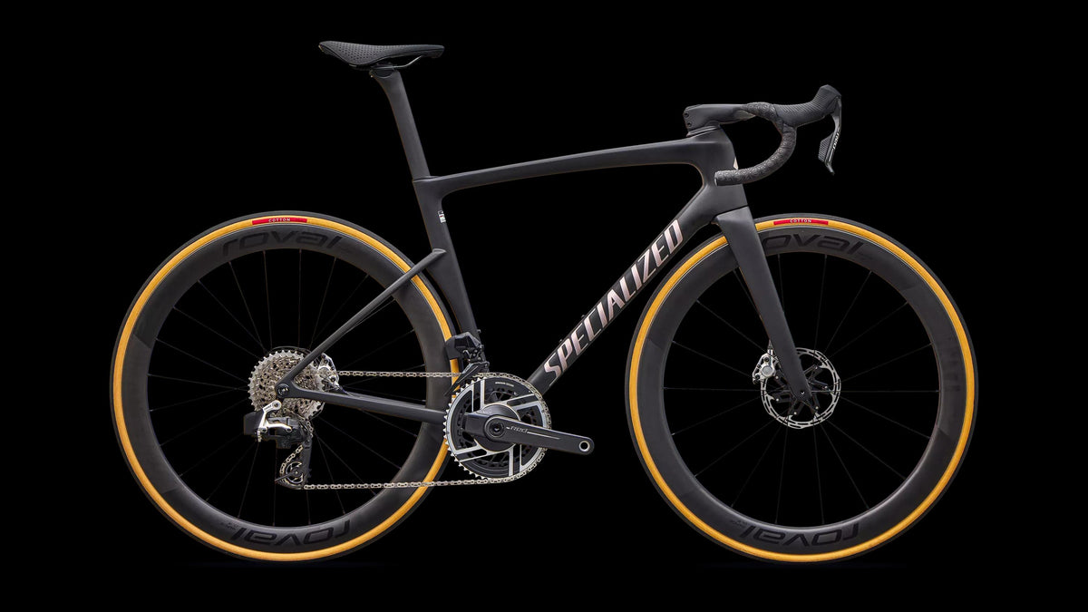 Tarmac SL9 S-Level - SRAM RED AXS (2027) — Satin Carbon / Silver Dust — side view