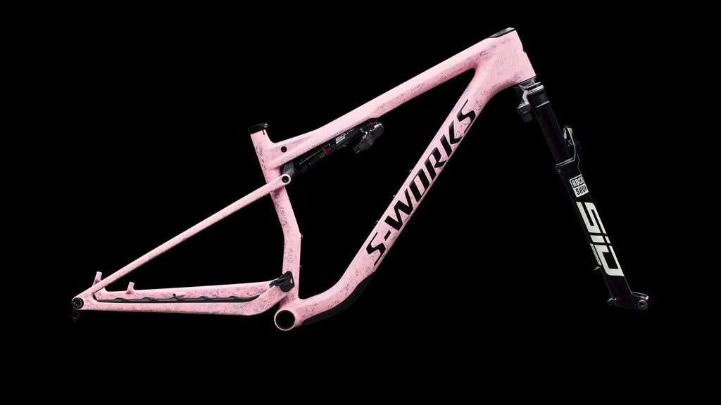 S-Works Epic 9 Frameset (2027) — Gloss Amethyst Frost Multi Color Dry Impasto/ Black — side view