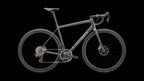 S-Works Aethos - SRAM RED AXS (2025) — Satin Doppio / Gunmetal Dry Brushed / Gold Pearl — side view