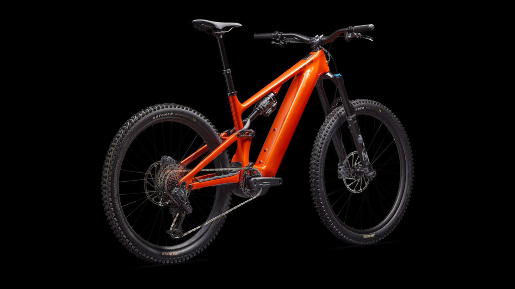 Turbo Levo 4 Comp (2026) — Gloss Orange Tint Over Silver Dust / Dark Navy — detail 30