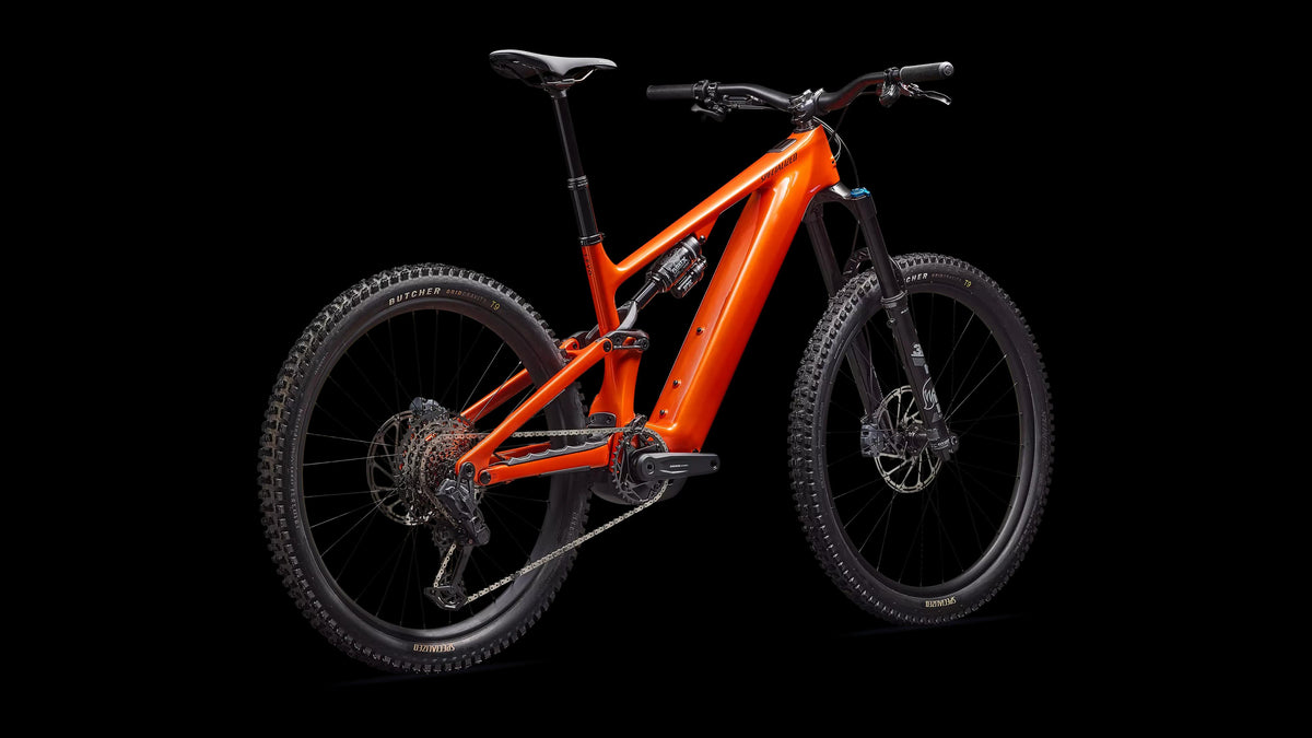 Turbo Levo 4 Comp (2026) — Gloss Orange Tint Over Silver Dust / Dark Navy — detail 30