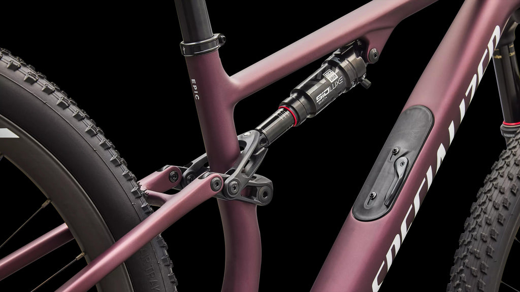 Epic 8 Expert - Shimano XT Di2, RockShox Select+ (2026) — Satin Bordeaux Metallic / White — detail 60
