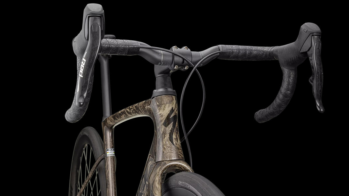 S-Works Roubaix SL8 – SRAM RED AXS (2025) — Gloss Taupe / Gunmetal Strata / Charcoal — detail 50