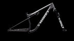 S-Works Epic 9 Frameset (2027) — Satin Carbon / Metallic White Silver — side view