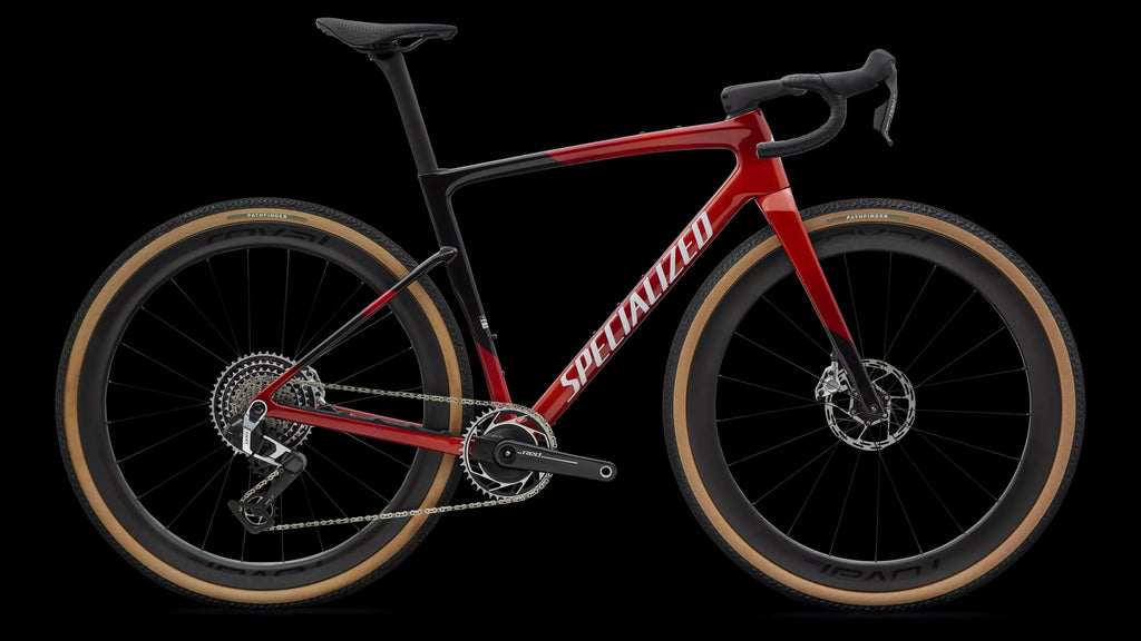 Crux 5 S-Level - SRAM RED XPLR (2027) — Redwood Metallic/White — side view