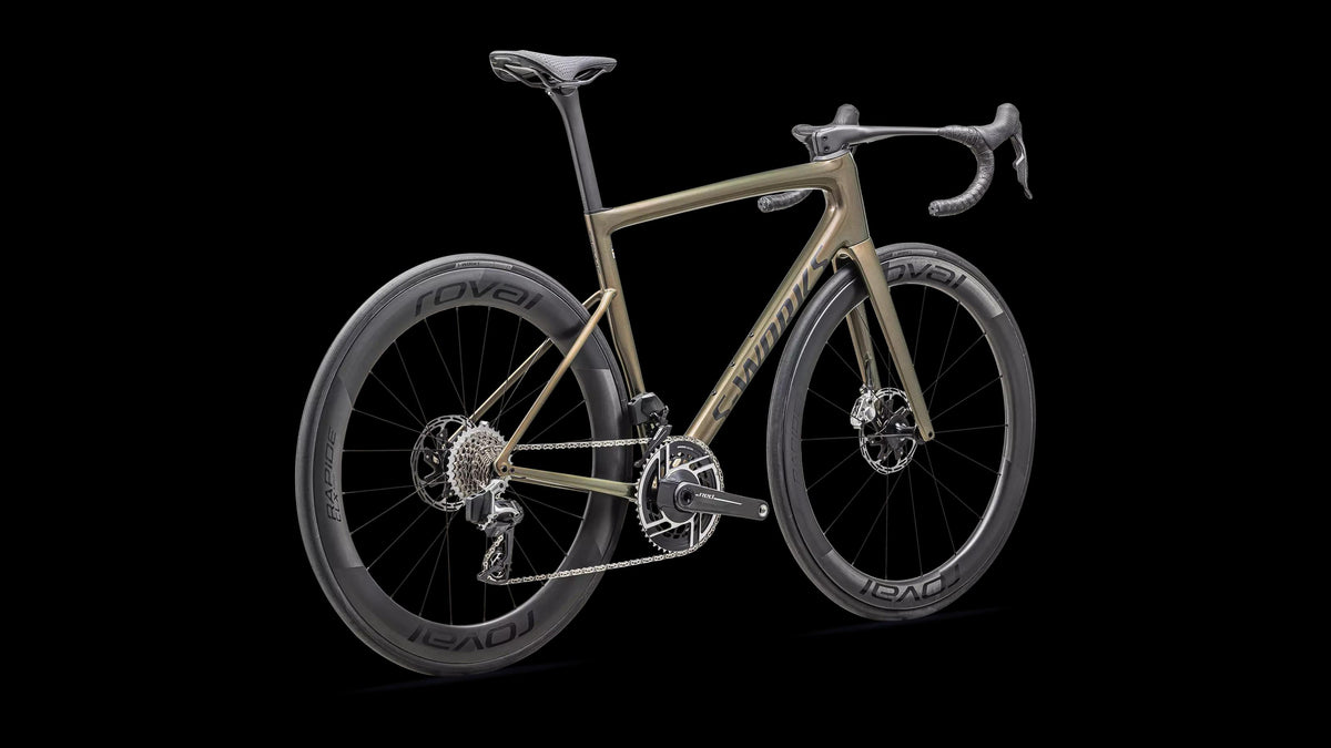 S-Works Tarmac SL8 – SRAM RED AXS (2025) — Gloss Cypress Metallic/Magenta to Gold Pearl/Satin Black Metallic — detail 30