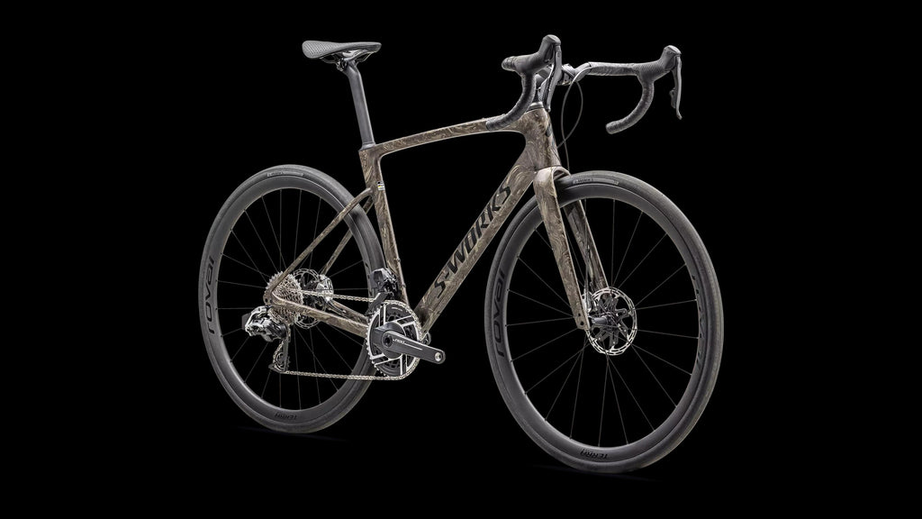 S-Works Roubaix SL8 – SRAM RED AXS (2025) — Gloss Taupe / Gunmetal Strata / Charcoal — detail 20