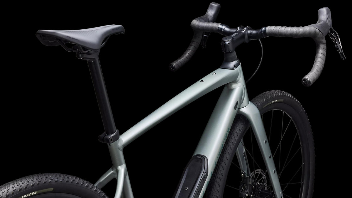 Diverge 4 Comp Alloy - SRAM Apex (2026) — Satin Shadow Silver / Fjord Metallic — detail 40