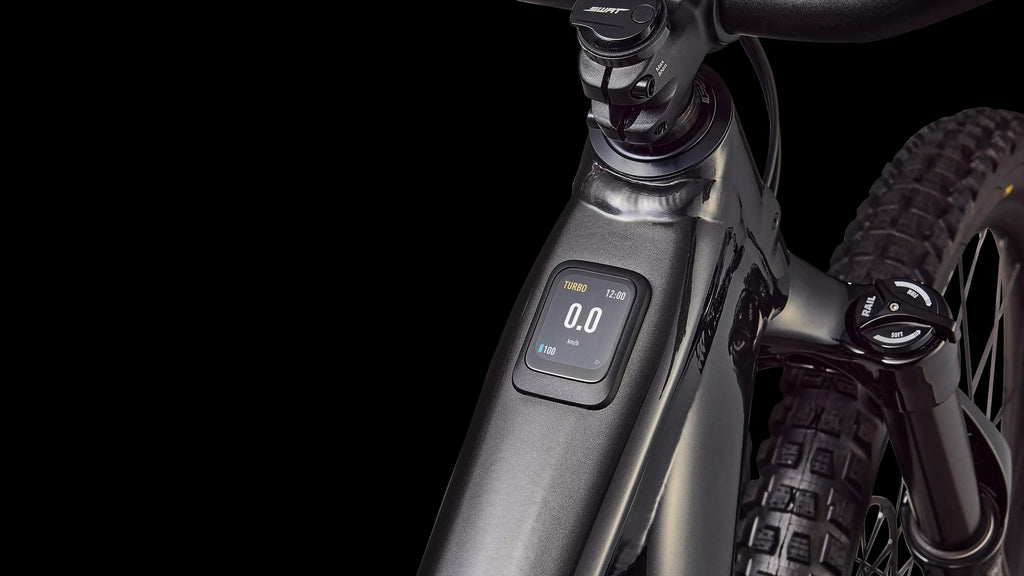 Turbo Levo 4 Alloy (2026) — Gloss Metallic Obsidian / Silver Dust — detail 90