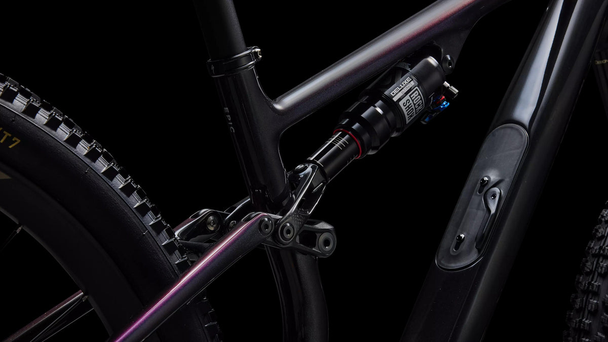 S-Works Epic 8 EVO - SRAM XX SL AXS, RockShox Ultimate (2026) — Gloss Carbon / Green to Purple Viavi Fade / Brushed Liquid Metal — detail 140