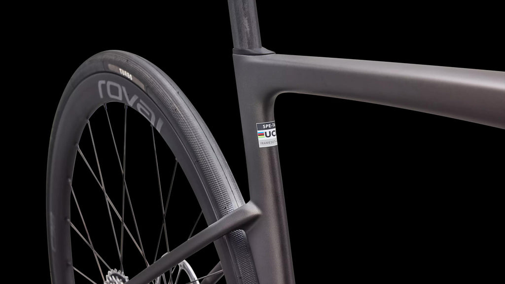 Tarmac SL9 Expert - SRAM Force AXS (2027) — Satin Warm Smoke Metallic / Silver Dust — detail 60