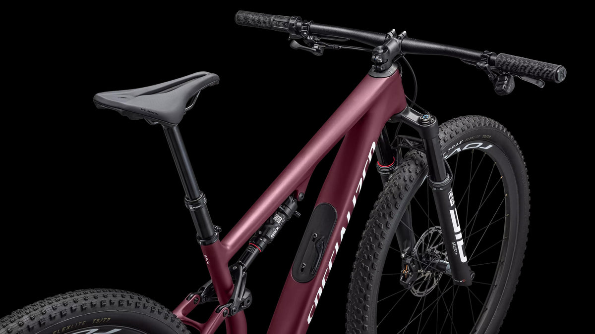 Epic 8 Expert - SRAM GX AXS, RockShox Select+ (2026) — Satin Bordeaux Metallic / White — detail 40