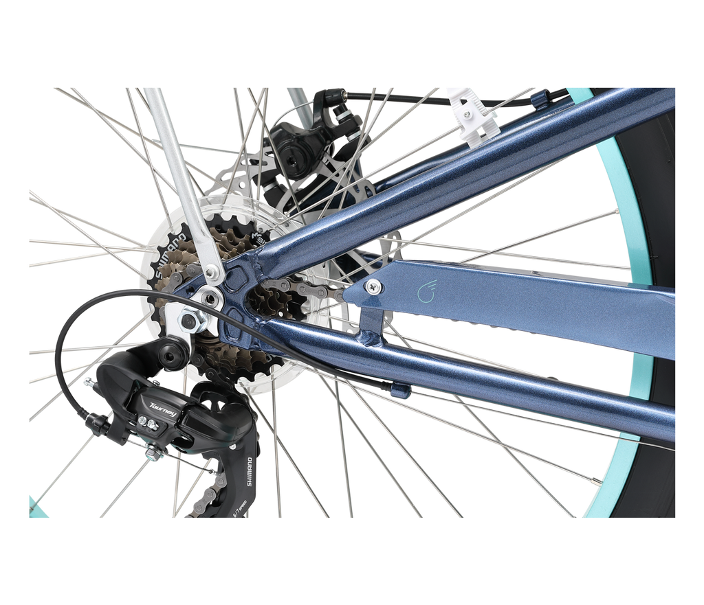 sixthreezero EVRYjourney Women's 26" FAT Tire 7-Speed Step-Through Touring Hybrid Bicycle — product view 19