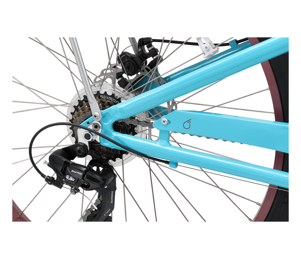sixthreezero EVRYjourney Women's 26" FAT Tire 7-Speed Step-Through Touring Hybrid Bicycle — product view 14