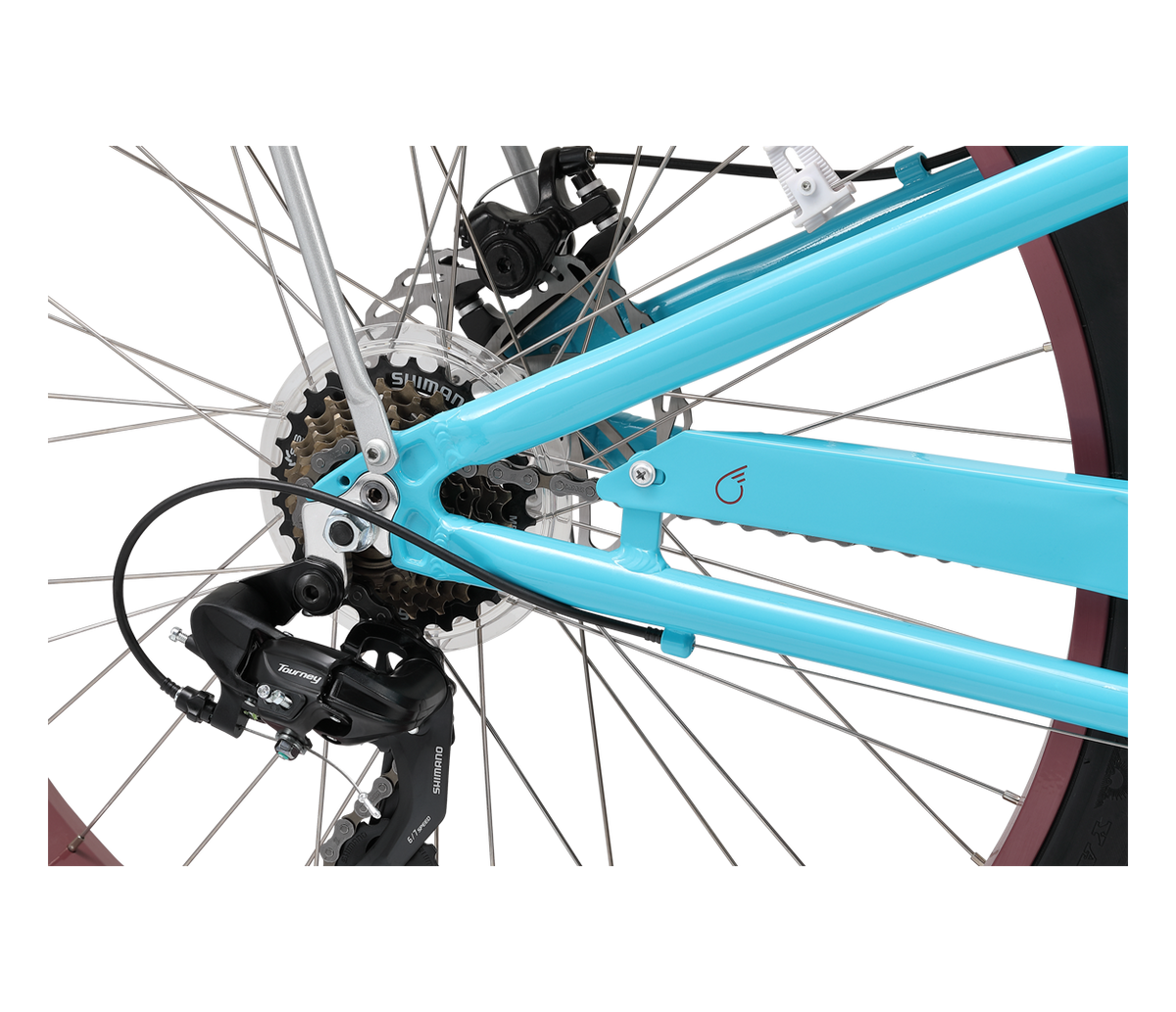 sixthreezero EVRYjourney Women's 26" FAT Tire 7-Speed Step-Through Touring Hybrid Bicycle — product view 14