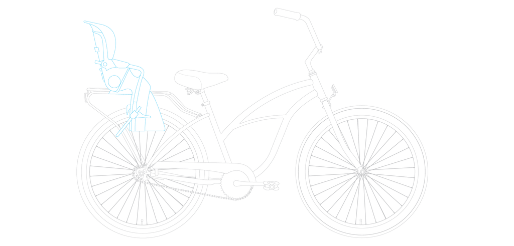 sixthreezero Around the Block Women's 24" 21 Speed Beach Cruiser Bicycle with Rear Rack — product view 100