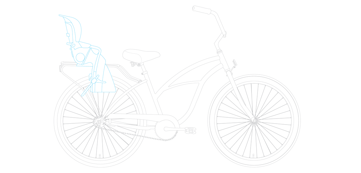 sixthreezero Around the Block Women's 24" 21 Speed Beach Cruiser Bicycle with Rear Rack — product view 100