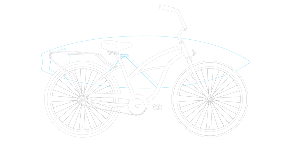 sixthreezero Around the Block Women's 24" 21 Speed Beach Cruiser Bicycle with Rear Rack — product view 99