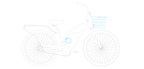 sixthreezero Around the Block Women's 24" 21 Speed Beach Cruiser Bicycle with Rear Rack — product view 101