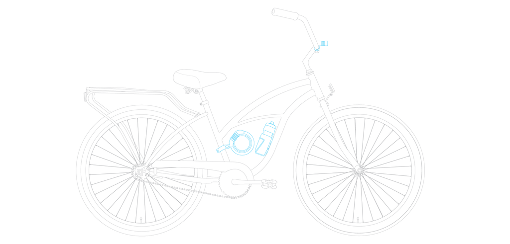 sixthreezero Around the Block Women's 24" 21 Speed Beach Cruiser Bicycle with Rear Rack — product view 102