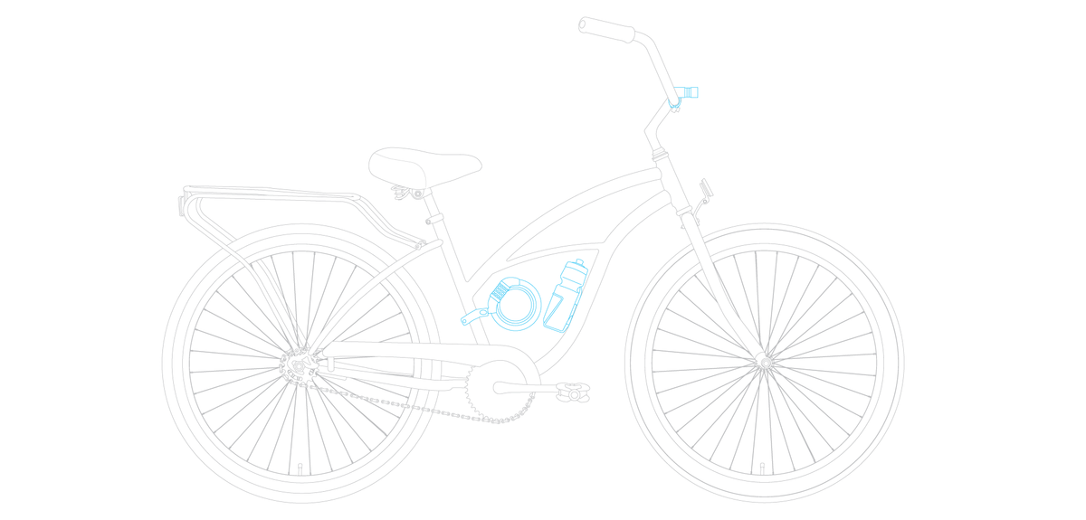 sixthreezero Around the Block Women's 24" 21 Speed Beach Cruiser Bicycle with Rear Rack — product view 102
