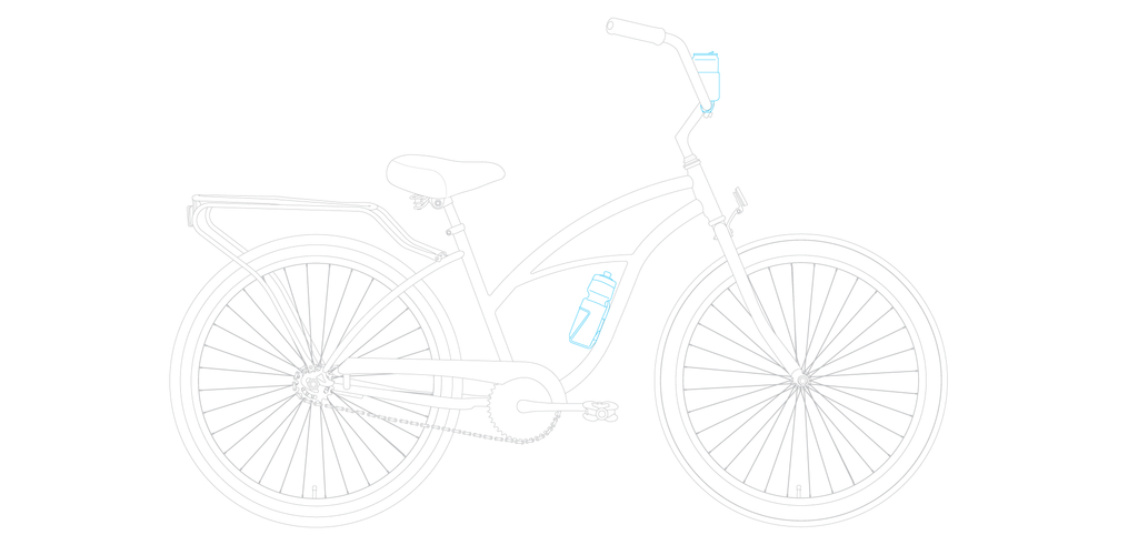 sixthreezero Around the Block Women's 24" 21 Speed Beach Cruiser Bicycle with Rear Rack — product view 103