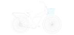sixthreezero Around the Block Women's 24" 21 Speed Beach Cruiser Bicycle with Rear Rack — product view 104