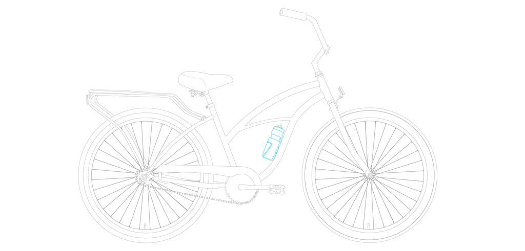 sixthreezero Around the Block Women's 24" 21 Speed Beach Cruiser Bicycle with Rear Rack — product view 105