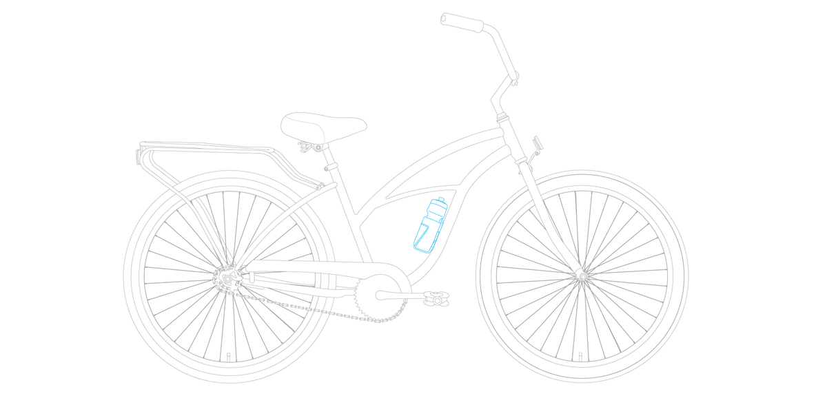 sixthreezero Around the Block Women's 24" 21 Speed Beach Cruiser Bicycle with Rear Rack — product view 105
