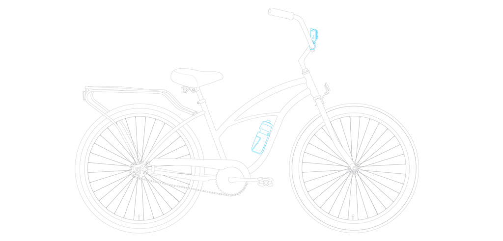 sixthreezero Around the Block Women's 24" Seven Speed Beach Cruiser Bicycle with Rear Rack — product view 106