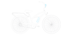 sixthreezero Around the Block Women's 24" 21 Speed Beach Cruiser Bicycle with Rear Rack — product view 106