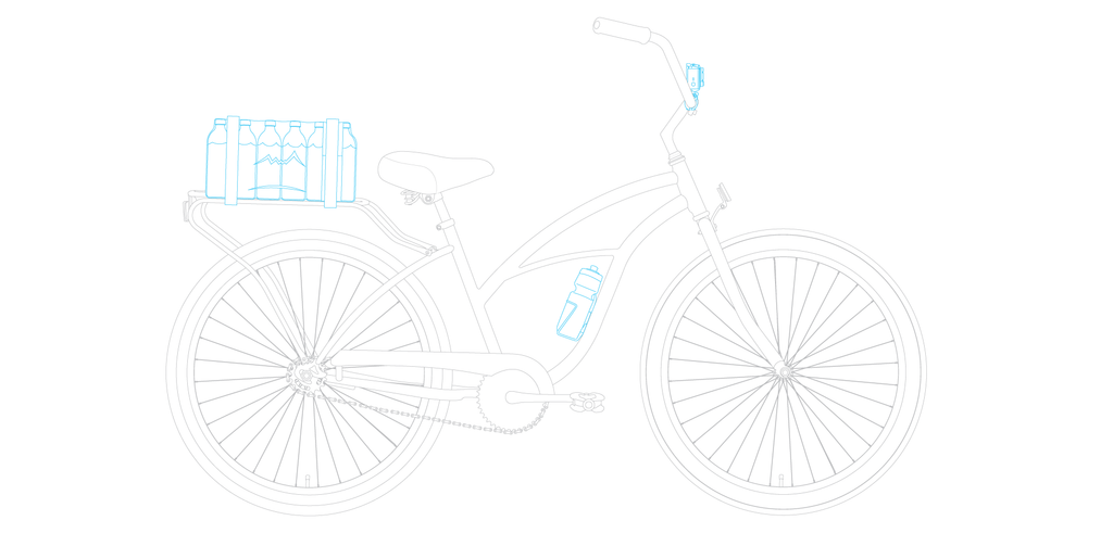 sixthreezero Around the Block Women's 24" 21 Speed Beach Cruiser Bicycle with Rear Rack — product view 107