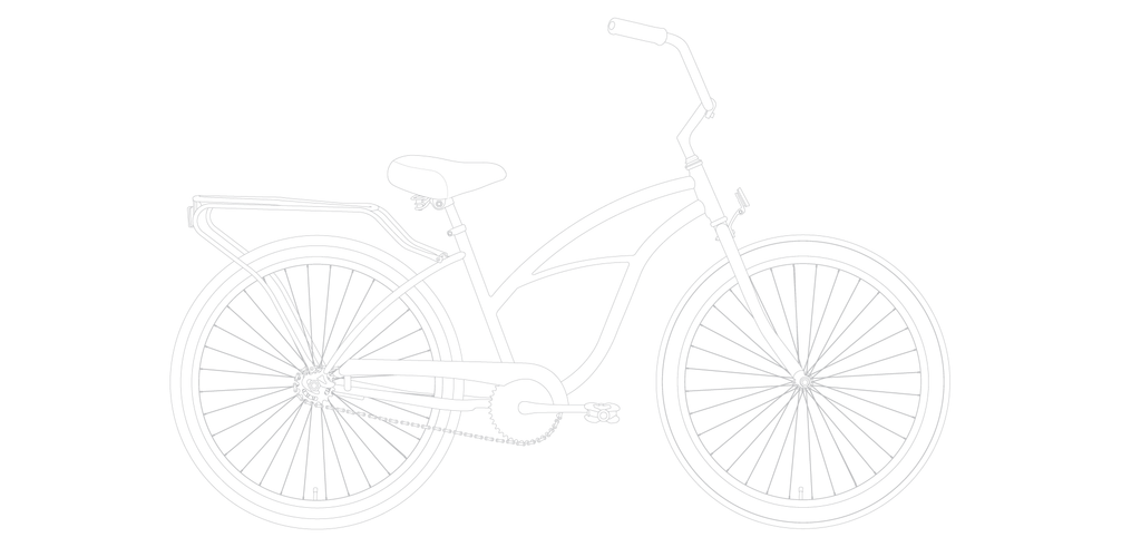 sixthreezero Around the Block Women's 24" 21 Speed Beach Cruiser Bicycle with Rear Rack — product view 108
